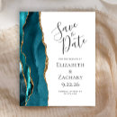 Search for teal blue save the dates Budget