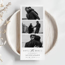 Search for black and white save the dates postcards Elegant