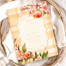 Search for sweet as a peach invitations Watercolor