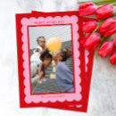 Search for scalloped frame cards Red