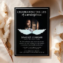 Search for angel wings invitations In loving memory