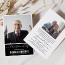 Search for modern memorial service invitations In loving memory