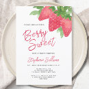 Search for unique baby girl shower invitations Berry sweet
