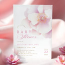Search for elegant pink rose baby shower invitations Baby in bloom