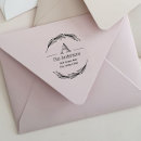Search for monogram address rubber stamps Laurel wreath