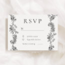 Search for classic wedding rsvp cards Black and white