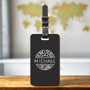 Search for template luggage tags Black and white