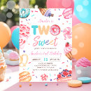Search for two sweet donut birthday invitations Cupcake