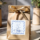 Search for seashell wedding stickers Blue