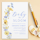 Search for calligraphy baby boy shower invitations Baby in bloom