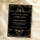 Search for 1920s wedding invitations Retro