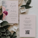 Search for pink and silver wedding invitations Qr code