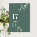 Search for emerald table cards Greenery