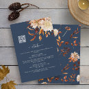Search for navy blue burnt orange Watercolor floral