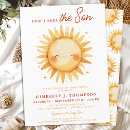 Search for here comes the son baby boy shower invitations Little ray of sunshine