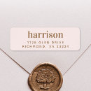 Search for gold and pink return address labels Simple