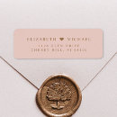 Search for thank you pink return address labels Elegant