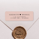 Search for thank you pink return address labels Elegant