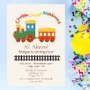 Search for all aboard invitations Steam train
