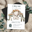 Search for boho elephant invitations Wild one