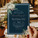 Search for ivory silver wedding invitations Botanical