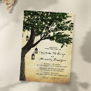 Search for rustic tree wedding invitations String lights