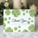 Search for shamrock thank you cards Lucky in love