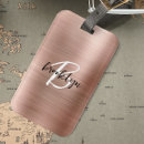 Search for rose gold luggage tags Calligraphy