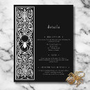 Search for romance 4x5 invitations Goth