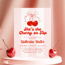 Search for cherry bridal shower invitations Coquette