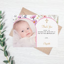 Search for pink floral thank you cards Christening