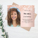 Search for rose gold invitations Pink