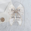 Search for acrylic baby shower invitations Coquette