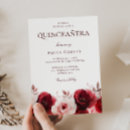 Search for elegant red quinceanera invitations Roses