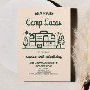 Search for camp out birthday invitations Boy