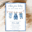 Search for denim baby shower invitations Modern