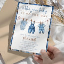Search for denim baby shower invitations Modern
