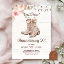 Search for boot shaped birthday invitations For her