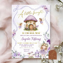 Search for purple fairy invitations Baby girl