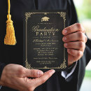 Search for vintage frame graduation invitations High school