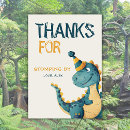 Search for 3rd birthday thank you cards Three rex