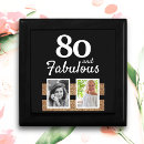 Search for 80th birthday gift boxes Black