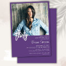 Search for purple 30th birthday invitations Simple