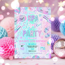 Search for slumber birthday invitations Spa birthday party