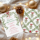 Search for garland christmas invitations Red