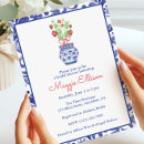 Search for blue ginger jar invitations Preppy