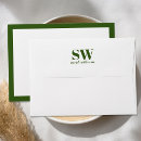 Search for forest green envelopes Typography