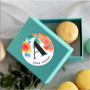 Search for monogram and name stickers Red and green