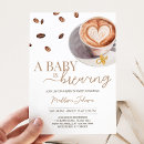 Search for a is brewing baby shower invitations Coffee