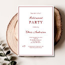 Search for ornate maroon border invitations Minimal